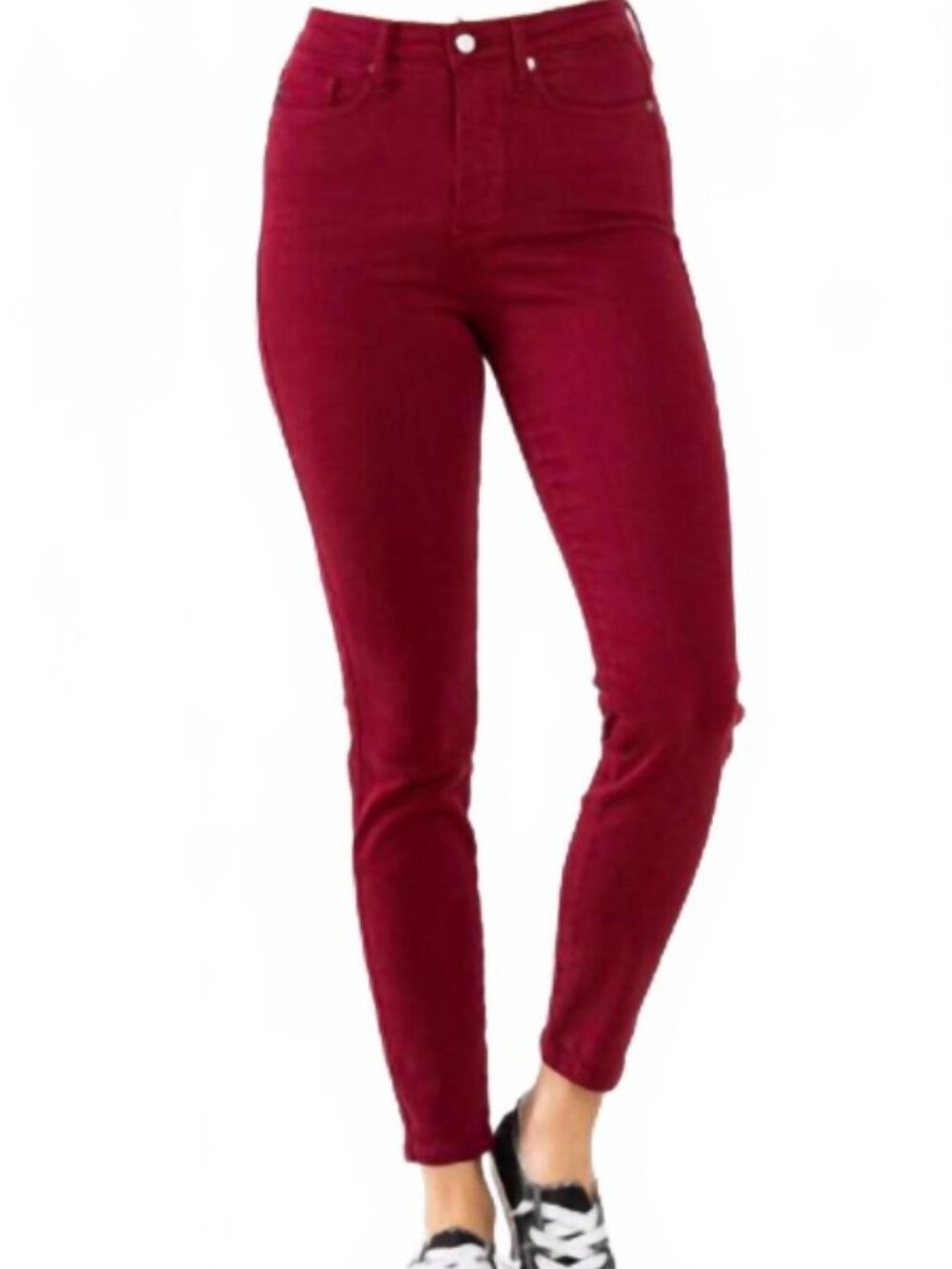 EUC JUDY BLUE high waist skinny jeans in crimson 31